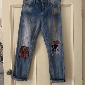 Anthropologie Patchwork Jeans